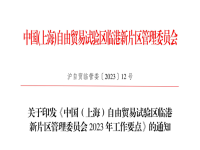 臨港新片區(qū)2023年工作要點全文：18個大項，150個具體任務(wù)！