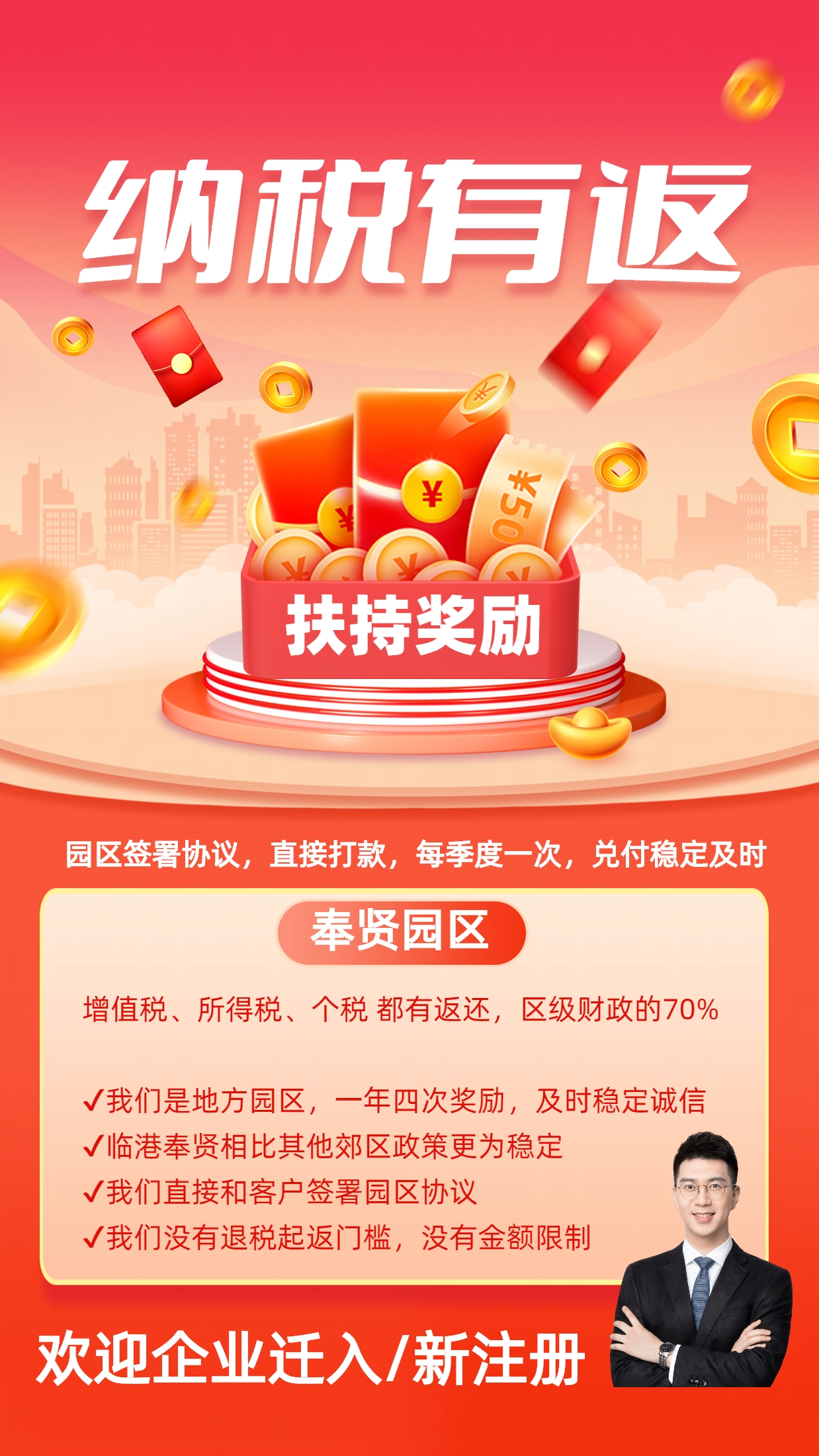 返稅獎(jiǎng)勵(lì)海報(bào)